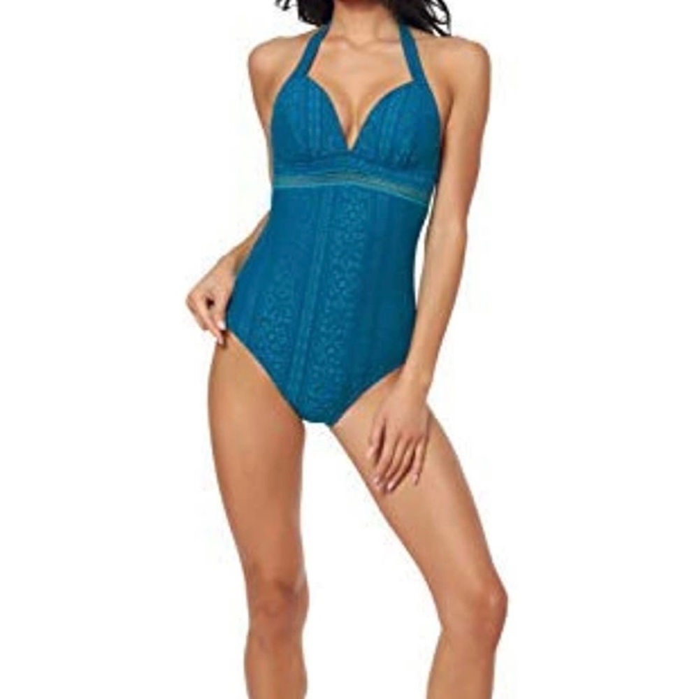 Jessica Simpson Swimsuit Cameo One Piece Size XL, NWT